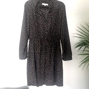 Ann Taylor LOFT A Line Printed Dress sz 14
